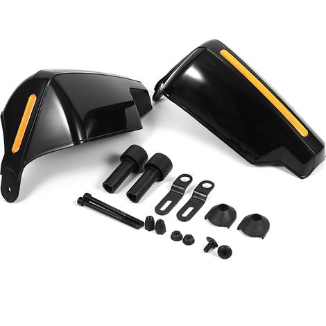 Garde-mains moto noir universel - Protections de main texturées (1 paire) (1/5)