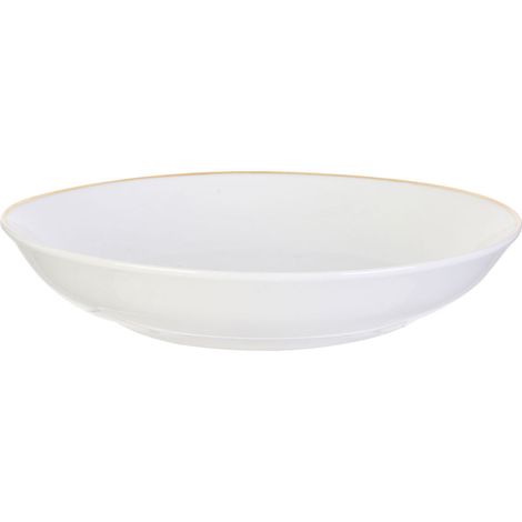 6 Assiette Creuse 21 Cm Blanche - Royal - Home Deco Factory - Cmp (1/4)