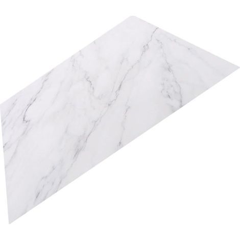 Planche à découper en marbre blanc 30x20cm – Résistante aux taches – Surface antiadhésive – Pour pâtisserie et rangement cuisine – Grasslin-Chrom (1/5)