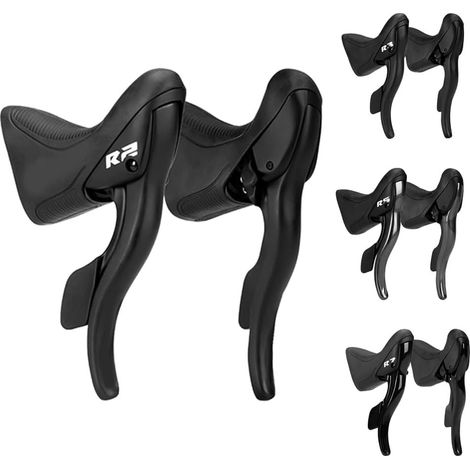 LTWOO R2 R3 R5 R7 Ensemble de leviers de changement de vitesse en alliage d'aluminium 7-9 vitesses avec câbles pour vélo R5 (1/5)