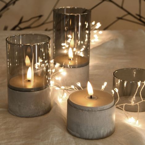 Lot de 3 bougies LED effet flamme (1/3)