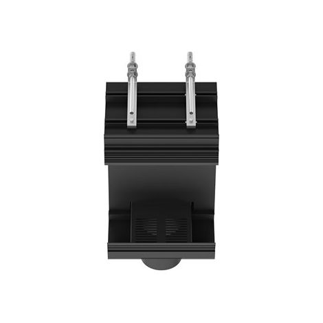 Sistema lineal de techo empotrado Gessi, cuerpo base L=250mm con