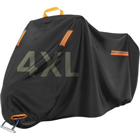 Motorrad Abdeckplane 4XL Wasserdicht 420D UV-Beständig Staubdicht Winddicht Outdoor (1/5)