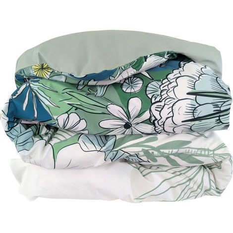 Housse de couette percale de coton collection BALI 260x240 cm