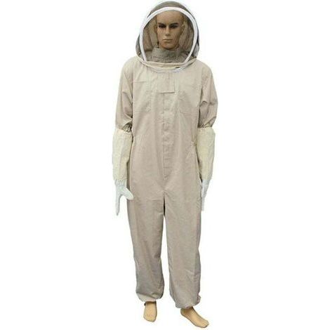 Combinaison D'apiculteur, Costume D'apiculture Professionnelle avec Gants, Vêtements À Capuchon Protection pour Apiculteurs XXL (1/4)
