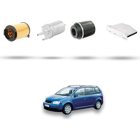 Kit tagliando 4 filtri compatibile con Vw Touran (1T) 1.2 TSI 77kw Dal 2010 al 2015 (1/5)