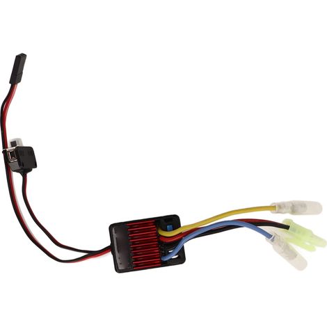 Contrôleur de vitesse pour moteur RC avec radiateur en alliage d'aluminium étanche, 25 A, pour voitures et camions RC 1/18 et 1/16. (1/5)