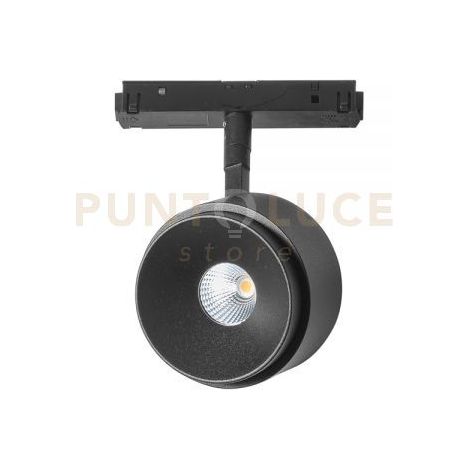 GENOVA SP - FARETTO PROIETTORE LED BINARIO 48V NERO ROTAZIONE E INCLINAZIONE 3000K 410LM 8,5W