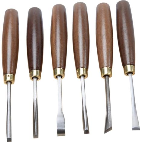 ces Kit De Sculpture Sur Bois Avec Ciseaux Et Gouges Main (1/5)