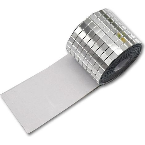 Self-adhesive Square Disco Ball Mirror Tiles (SILVER) (1/5)