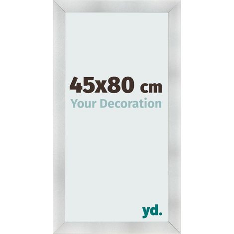 yd. - Cadre photo 45x80 - Aluminium Brosse - MDF - Pisa (1/5)