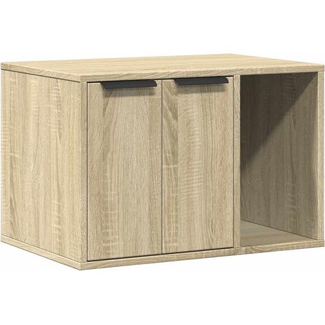 Maison Exclusive - Mueble arenero para gatos madera roble Sonoma