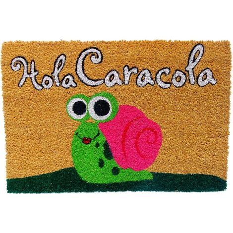 Paillasson Extérieur Entrée Coco, 40x60 cm. Hola Caracola, Antidérapant (1/5)