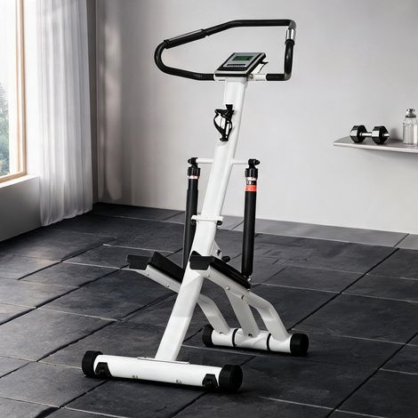 Stepper coloris noir en acier 80 x 61 x 134 cm (1/5)