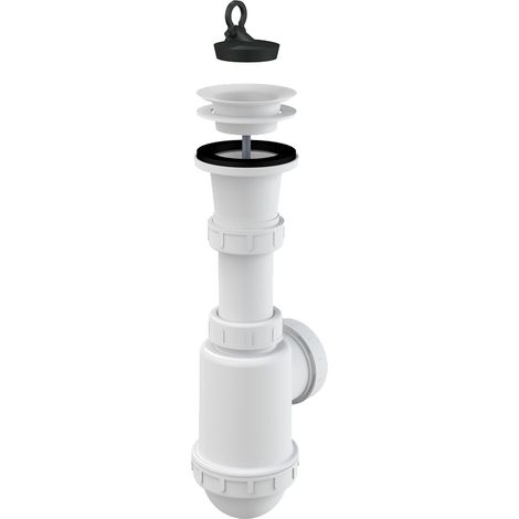 Siphon d'évier Alcadrain avec grille en plastique DN70 (1/2)