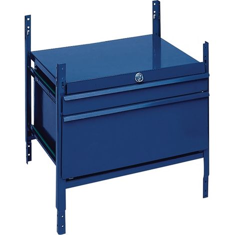 Schubladenelement LOGS 100 H520xB540xT390mm 2 Schubl.abschl.blau RAL 5022 LOGS - LOGS 100 RAL 5022 (1/2)