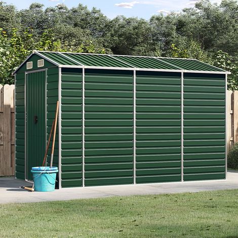 Gartenhaus Grün 191 x 300 x 198 cm Verzinkter Stahl