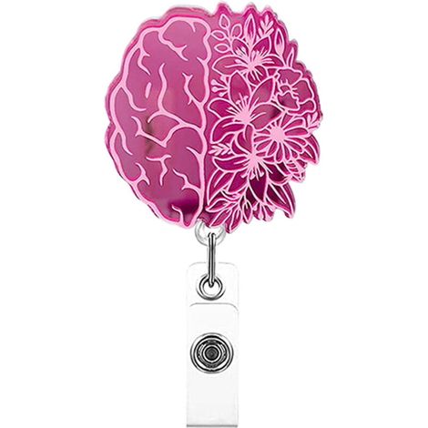 Porte-badge Rétractable Rotatif, Clip pour Carte d’Identité et Bureau, Modèle 2 (1/5)