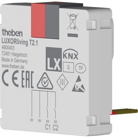 Interfaz taster Theben 4800403 doble integración eléctrica