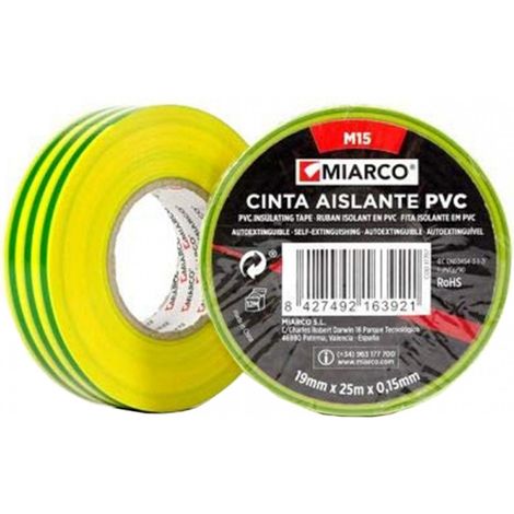 Pacchetto. 10 rotoli di nastro isolante di messa a terra 19mm x20mt miarco
