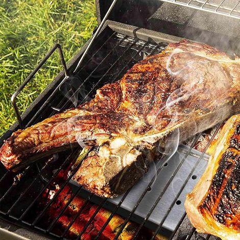 Générateur de fumée pour barbecue à granulés de bois en acier inoxydable, idéal pour le poisson et le bœuf. (1/4)