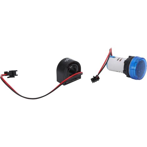 Voyant indicateur double AD101-22VAM pour tension AC 50-500V et courant 0-100A, affichage bleu (1/5)
