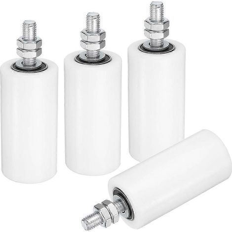 Galet de guidage pour portail coulissant, ensemble de support de portail à rouleaux de 10 cm (4 pouces), guide universel à billes pour porte coulissante (1/5)