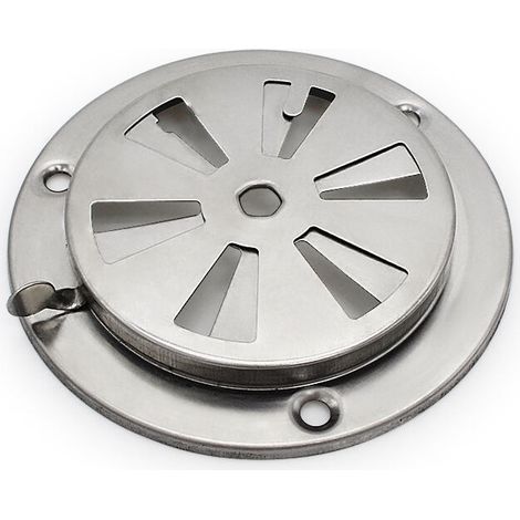 Grille de ventilation ronde, rosace de ventilation en acier inoxydable, orifice de ventilation pour grille de ventilation ronde, grille de ventilation réglable, vanne ronde (1/5)