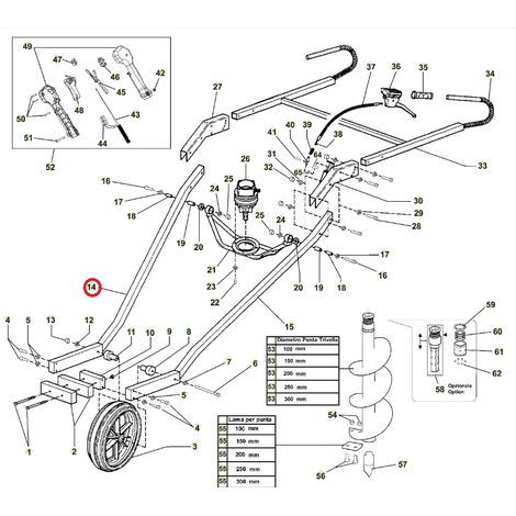 ORIGINAL ACTIVE sinfín modelos t152 020783 bastidor de rueda lado derecho