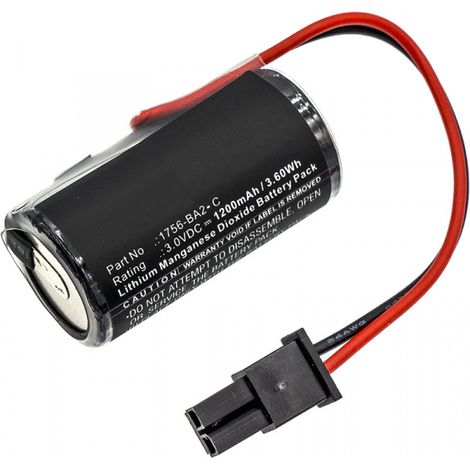 Pile 3V 1.2Ah Lithium pour PLC Allen Bradley GuardLogix (1756-BA2)
