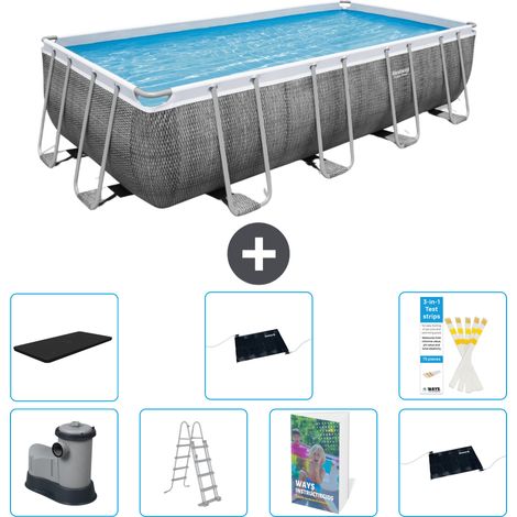 Bestway Power Steel Rechteckig - 549x274x122 cm - 8-teilig S562
