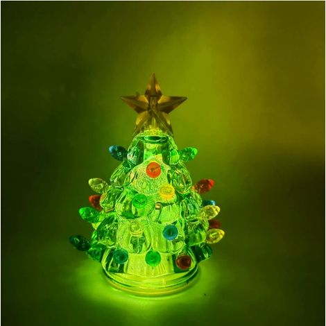 Mini árboles de Navidad – 6 adornos verdes / 1, 2, 3, 4, 5 / 16 piezas – Decoración festiva para mesa y hogar