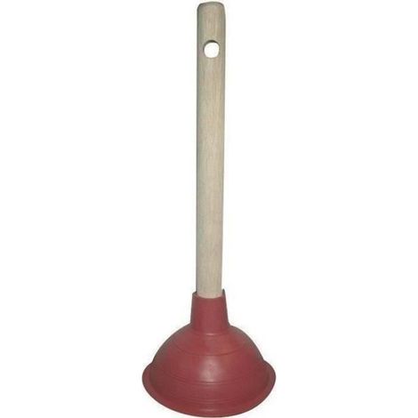 Déboucheur À Ventouse - Diamètre 180 Mm - Manche En Bois - Pour Canalisations Cuisine Salle De Bains - 1 Pièce (1/3)