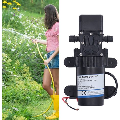 Pompe de surpression miniature FL-2201 CC 0,8 GPM 12 V CC 1,8 A 55 PSI Pompe de pulvérisation auto-amorçante (1/5)