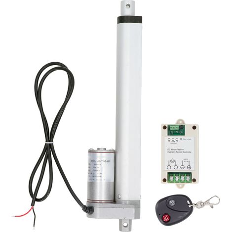 Actionneur linéaire blanc, course de 200mm, moteur 750N IP65 pour cylindre de canapé électrique, Kit de télécommande 24V