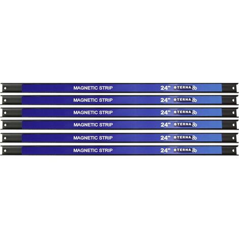 Striscia magnetica, supporti per utensili, 6 pezzi, 60 cm (1/2)