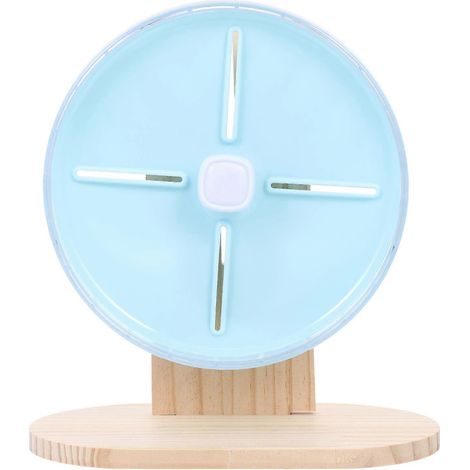 Roue d'exercice pour hamster avec support en bois compatible avec l'entraînement (lot de 2) (1/3)