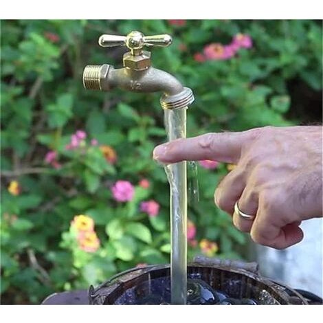 Unsichtbarer USB-Wasserhahn für Gartenbrunnen – Gartenbrunnen – Magischer, schwebender Wasserhahn – Für die Garten- oder Hofdekoration