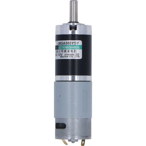 12-V-Gleichstrom-Mikrogetriebemotor, CW/CCW, langsam laufend, Kupfermotor für Industrieanlagen, 15 W, 0,15 A, 30 U/min (1/5)