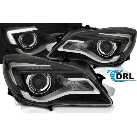 Paire de feux phares Opel Insignia 13-17 LED DRL noir-38887317 (1/4)