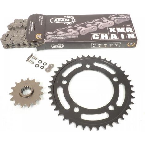 Kit chaîne Afam pour moto Honda 500 Cb F 2013 à 2021 15x41 pas (1/4)