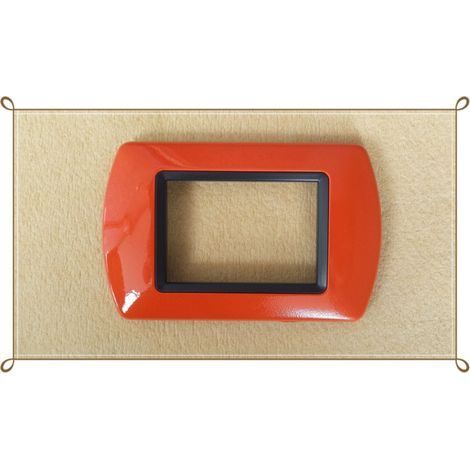 Abs Placchette Compatibilial Pour Living International Placca Series Orange