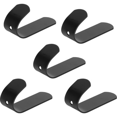 5 Wandhaken aus Edelstahl, ein einzelner Handtuchhaken fürs Badezimmer, selbstklebender Kleiderbügel, Sprühfarbe (1/5)