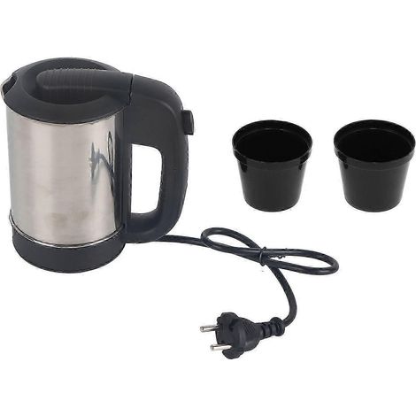 Bouilloire électrique miniature 0,5 L, acier inoxydable, arrêt automatique, bouilloire de voyage portable, intelligente (1/5)
