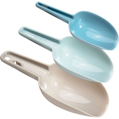 Pelle à glace en plastique, pelle à farine, pelle à pop-corn, pelle à peser, cuisine, bar, buffet, fête, céréales, lot de 3 (1/4)