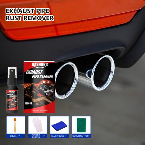 Exhaust pipe care solution for cars, metal exhaust pipes, and motorcycles - 30ml set (1/5)