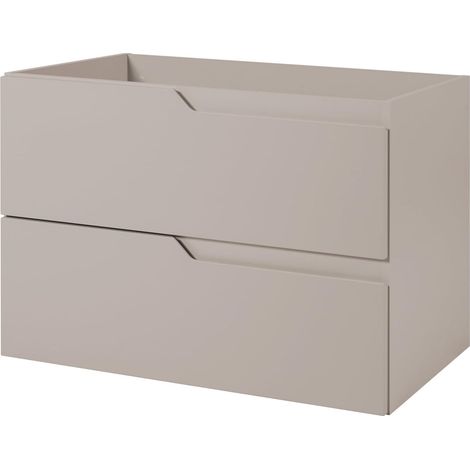Meuble de salle de bain suspendu sous lavabo, cachemire, 80 x 57 x 46 cm, sans plateau (1/5)