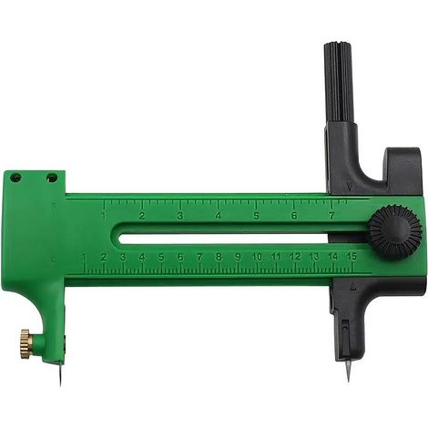 Verstellbarer Zirkelschneider, Schnittbereich 0,8–5,9 Zoll/2–15 cm, Drehzirkelschneider, Papierschneider, Kreisschneidwerkzeug.