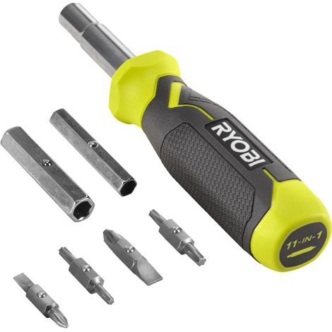 Ryobi 11-in-1 Multi-Bit Screwdriver RHSDM1101