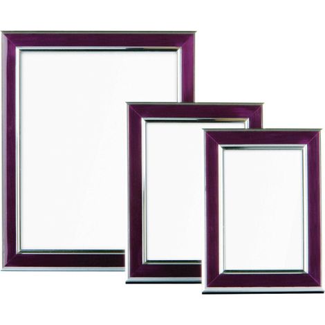Premier Housewares Purple and Silver Photo Frames - Set of 3 (1/2)